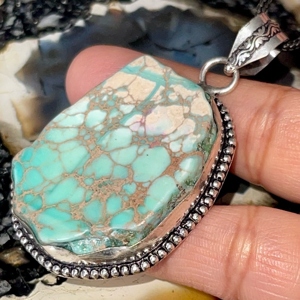 Sea Sediment Jasper Pendant 2 1/4” - Picture 7 of 14